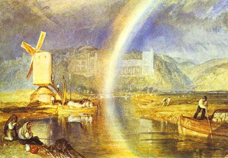 J.M.W. Turner Arundel Castle, with Rainbow. china oil painting image